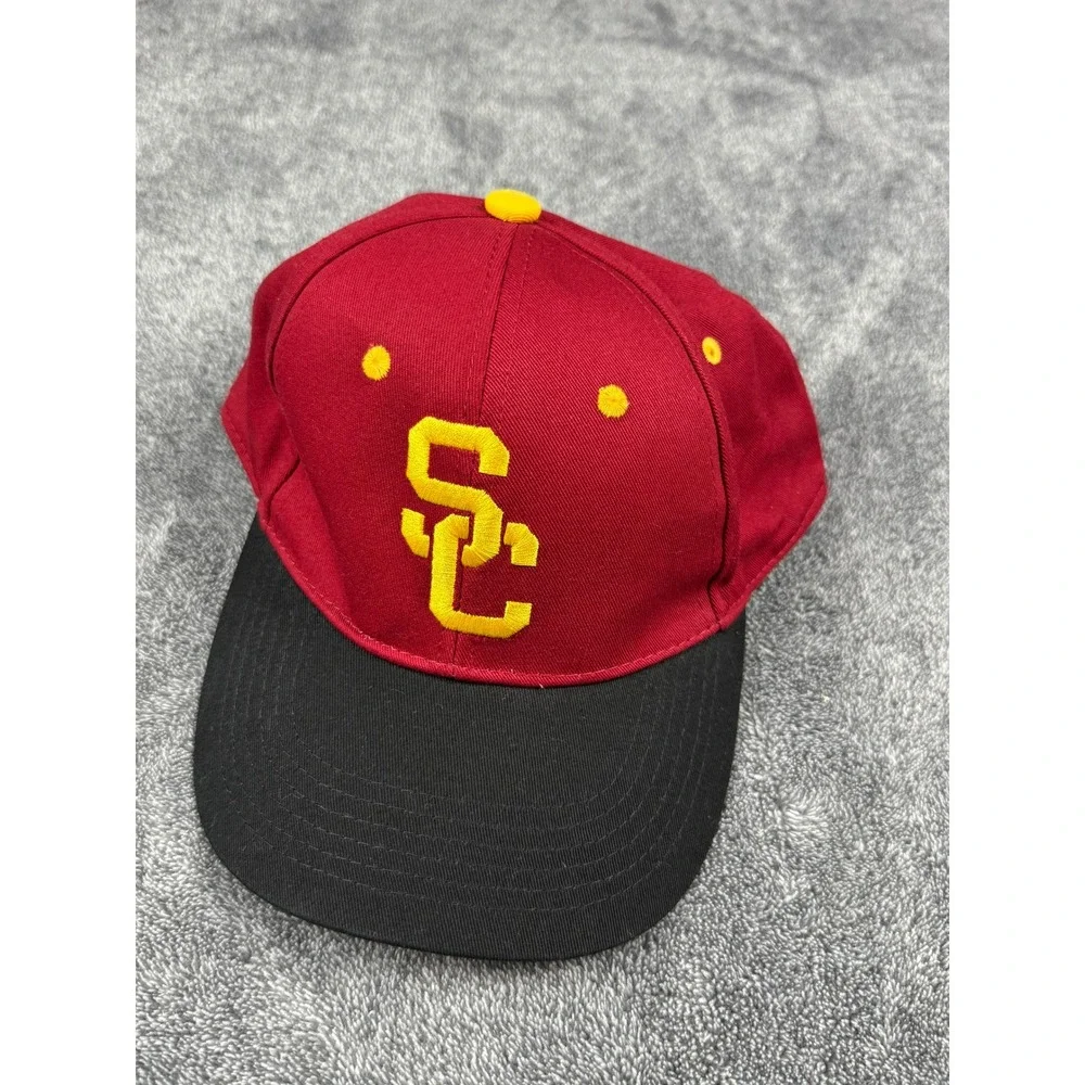 USC Trojans Hat Cardinal Red Black Snapback California Strong Banc of California